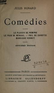 Cover of: Comédies.