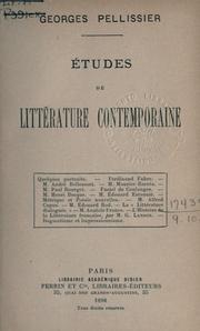 Cover of: Études de littérature contemporaine ... by Georges Pellissier