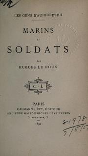 Cover of: Marins et soldats.