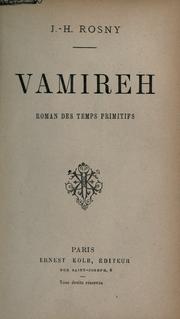 Cover of: Vamireh: roman des temps primitifs.