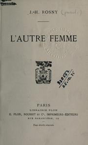 Cover of: autre femme.