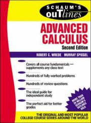 Cover of: Schaum's outline of theory and problems of advanced calculus