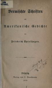 Cover of: Sämtliche Werke.