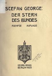 Cover of: Der Stern des Bundes. by Stefan Anton George