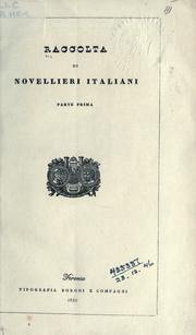 Cover of: Raccolta di novellieri italiani.