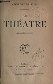 Cover of: théâtre et les moeurs.