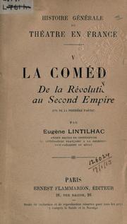 Cover of: Histoire générale du théâtre en France. by Eugene François Lintilhac
