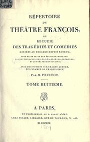 Répertoire du théâtre françois by Claude Bernard Petitot
