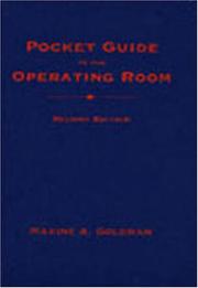 Pocket guide to the operating room by Maxine A. Goldman
