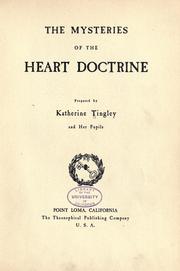 Cover of: mysteries of the heart doctrine
