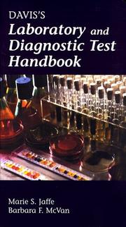 Cover of: Davis's laboratory and diagnostic test handbook