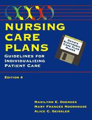 Cover of: Nursing care plans: guidelines for individualizing patient care