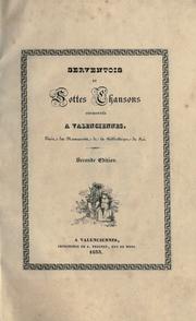 Cover of: Serventois et sottes chansons couronnées à Valenciennes.