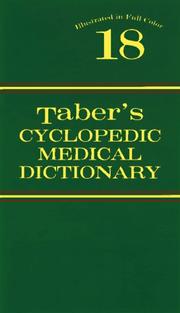 Taber's Cyclopedic Medical Dictionary by Clayton L. Thomas