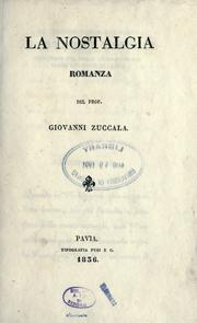Cover of: nostalgia: romanza