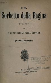 Cover of: sorbetto della regina: romanzo