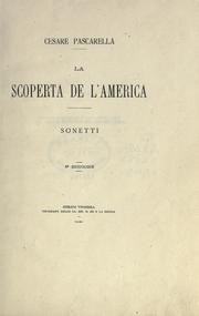 Cover of: La scoperta de l'America by Pascarella, Cesare