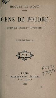 Cover of: Gens de poudre: roman d'histoire et d'aventures.