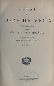 Cover of: Obras de Lope de Vega