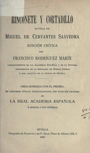 Cover of: Rinconete y Cortadillo by Miguel de Unamuno