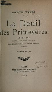Cover of: deuil des primevères, 1898-1900.