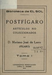 Cover of: Postfigaro: articulos no coleccionados.