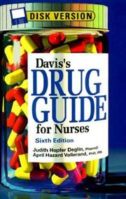 Cover of: Davis's drug guide for nurses by Judith Hopfer Deglin