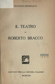 Cover of: Il teatro di Roberto Bracco.