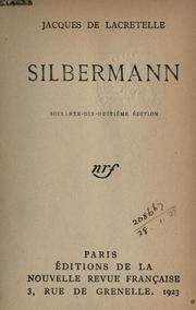 Cover of: Silbermann.