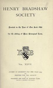 Tracts on the mass by J. Wickham Legg