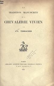 La tradition manuscrite de la Chevalerie Vivien by Louis Adolphe Terracher