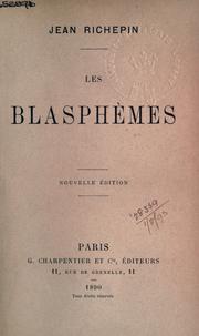 Cover of: blasphèmes.