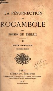 Cover of: La résurrection de Rocambole.