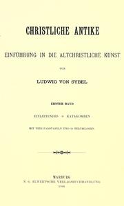 Cover of: Christliche Antike: Einführung in die altchristliche Kunst