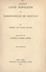 Cover of: Louis-Napoléon and Mademoiselle de Montijo