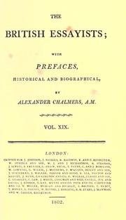 Cover of: The British essayists by by Alexander Chalmers.
