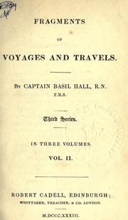 Cover of: Fragments of voyages and travels. by Basil Hall
