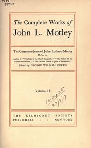 Cover of: Complete works. by John Lothrop Motley