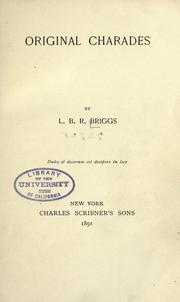 Cover of: Original charades