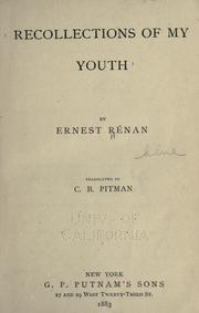 Cover of: Ernest Renan