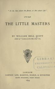 Cover of: The little masters by William Bell Scott
