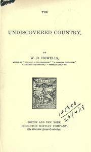 Cover of: The undiscovered country.