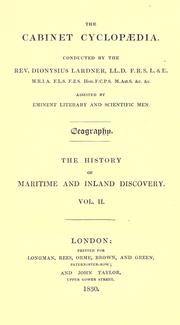 The history of maritime and inland discovery by William Desborough Cooley