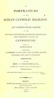 Cover of: A portraiture of the Roman Catholic religion by Joseph Nightingale, Joseph Nightingale