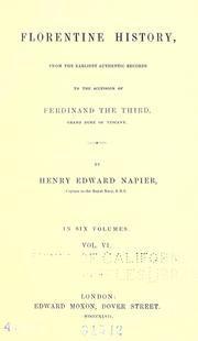 Cover of: Florentine history by Henry Edward Napier