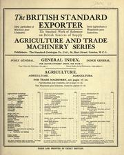 Cover of: Agriculture and trade machinery series