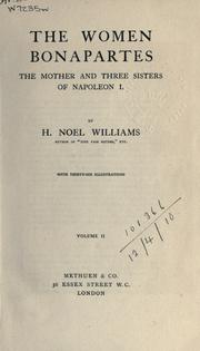 Cover of: The women Bonapartes by H. Noel Williams