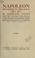 Cover of: Napoleon in exile: St. Helena
