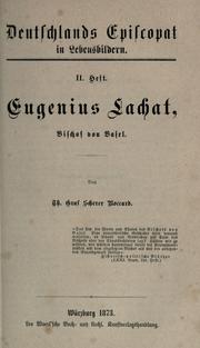 Cover of: Eugenius Lachat, Bischof von Basel