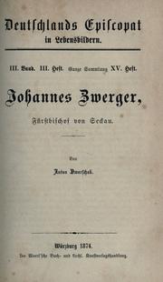 Cover of: Johannes Zwerger, Fürstbischof von Seckau